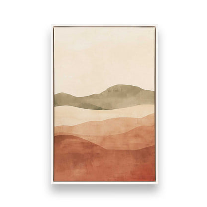 Dusty Plum and Mauve Rolling Hills Triptych - Set of 3 Prints on Canvas