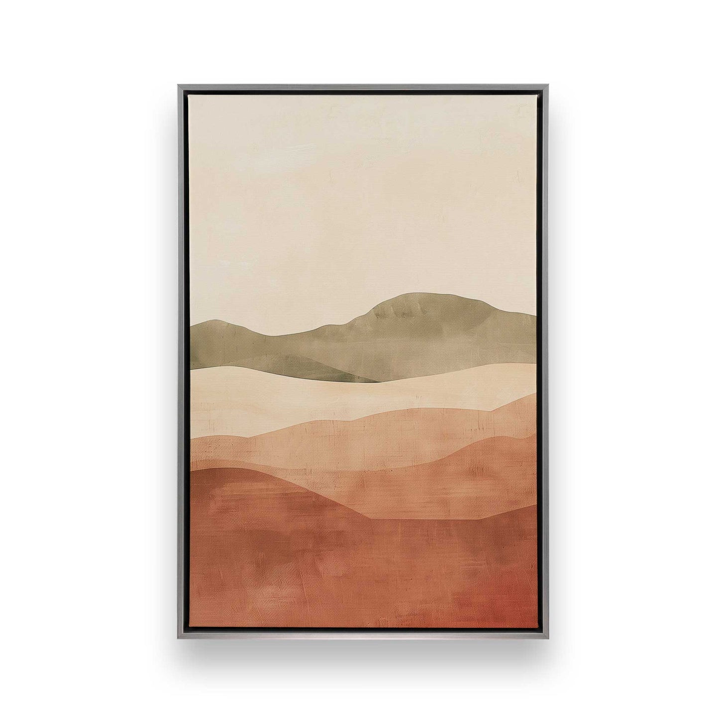 Dusty Plum and Mauve Rolling Hills Triptych - Set of 3 Prints on Canvas