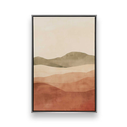 Dusty Plum and Mauve Rolling Hills Triptych - Set of 3 Prints on Canvas