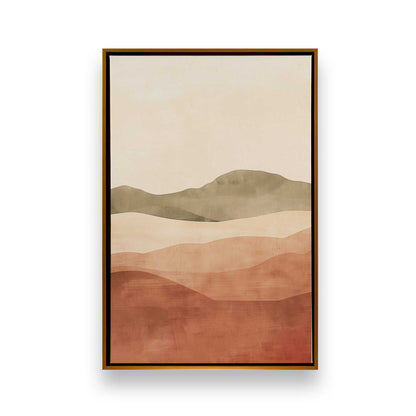 Dusty Plum and Mauve Rolling Hills Triptych - Set of 3 Prints on Canvas