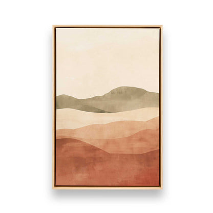 Dusty Plum and Mauve Rolling Hills Triptych - Set of 3 Prints on Canvas