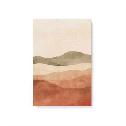 Dusty Plum and Mauve Rolling Hills Triptych - Set of 3 Prints on Canvas