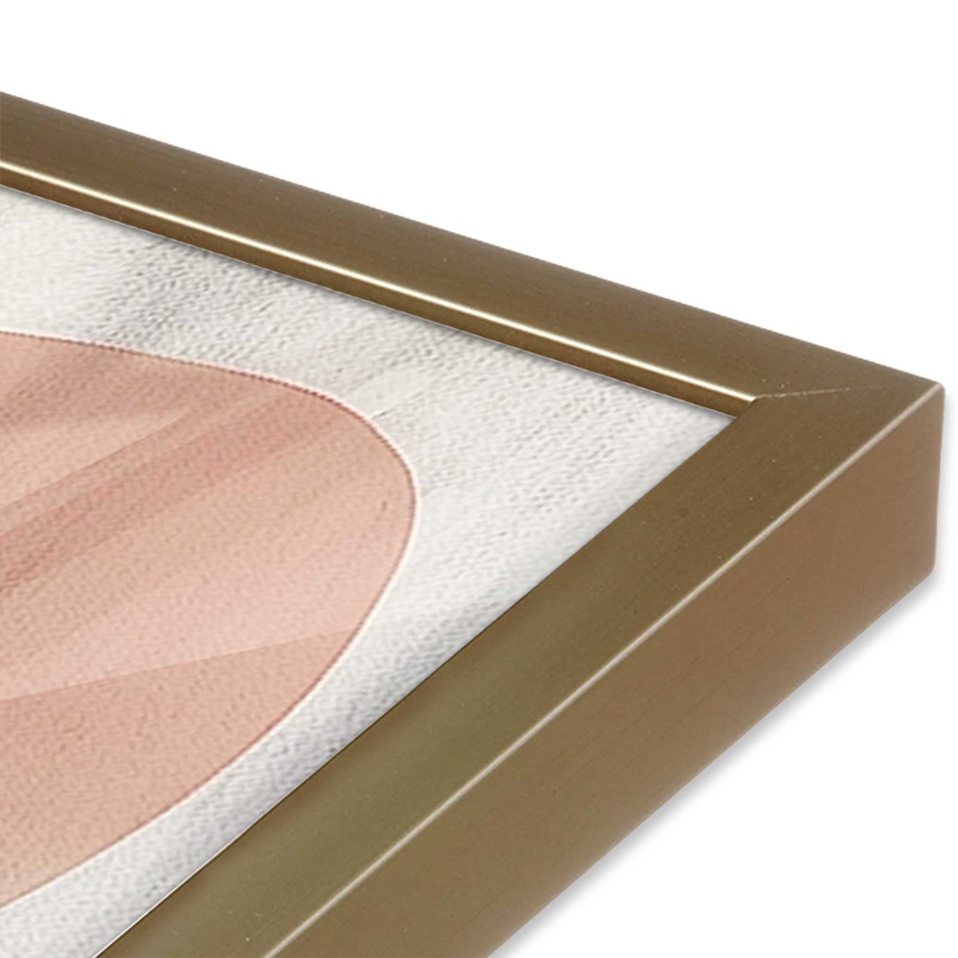 [Color:Brushed Gold], Picture of art in a Brushed Gold frame of the corner