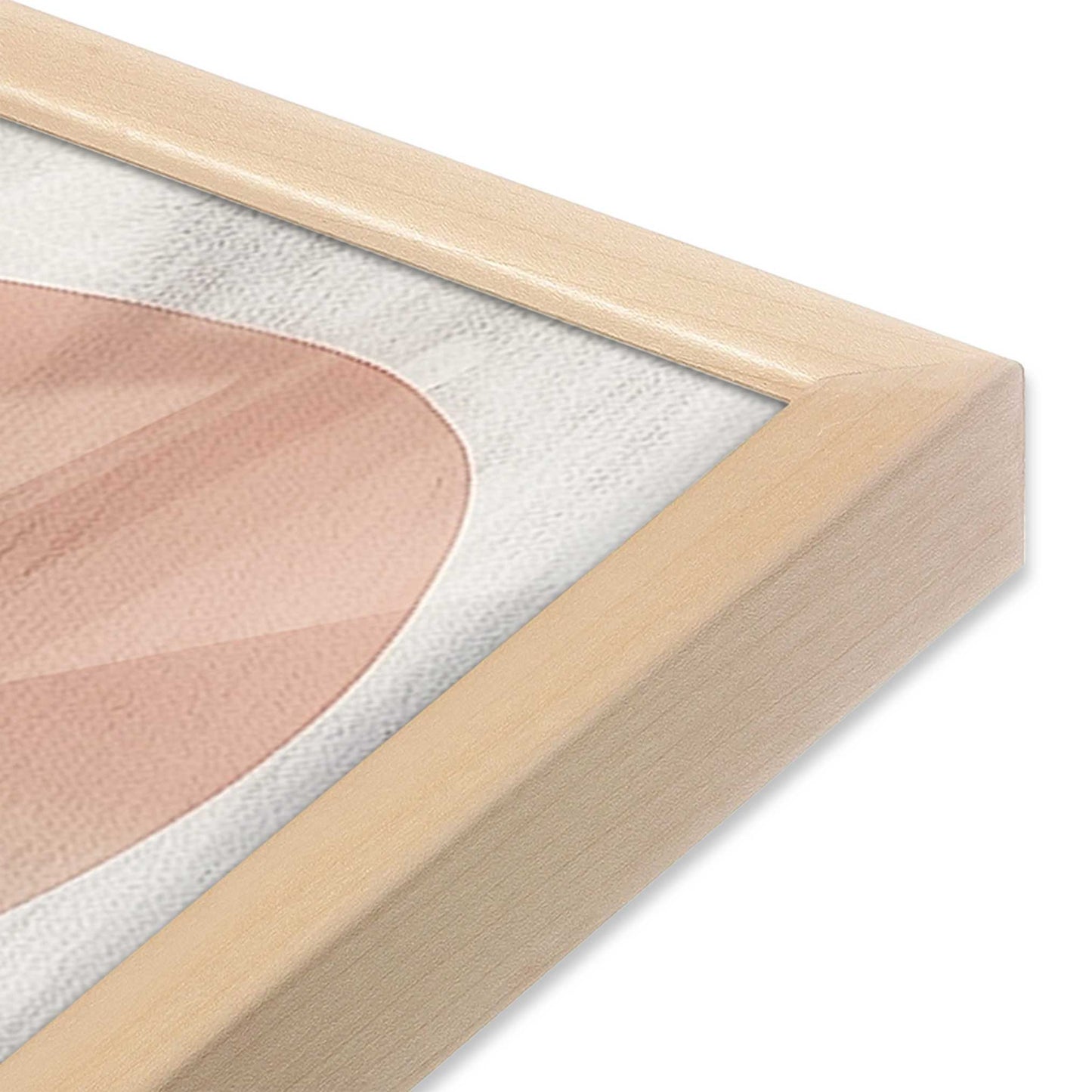 [Color:Raw Maple], Picture of art in a Raw Maple frame of the corner