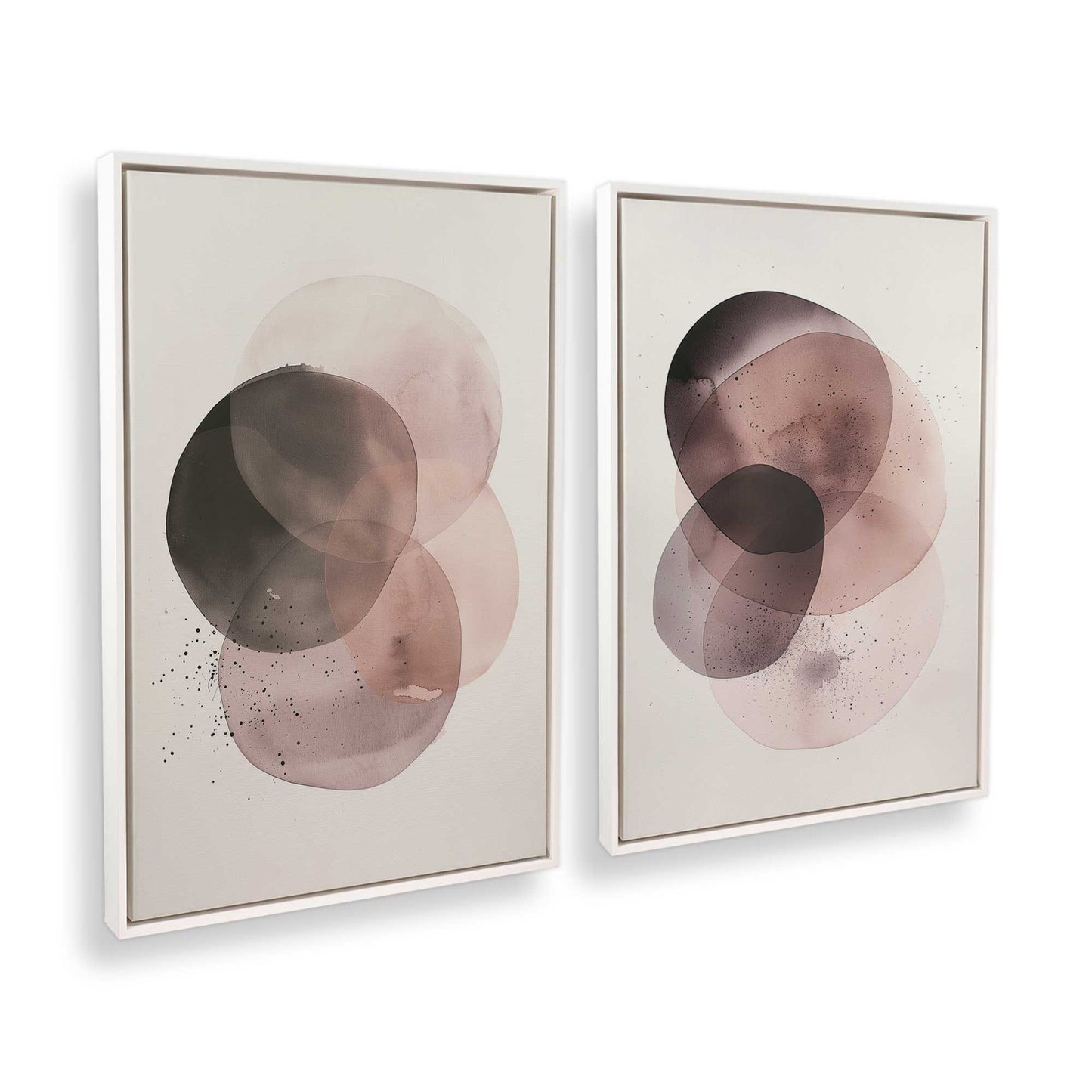 [Color:Opaque White], Picture of art in a White frame at an angle