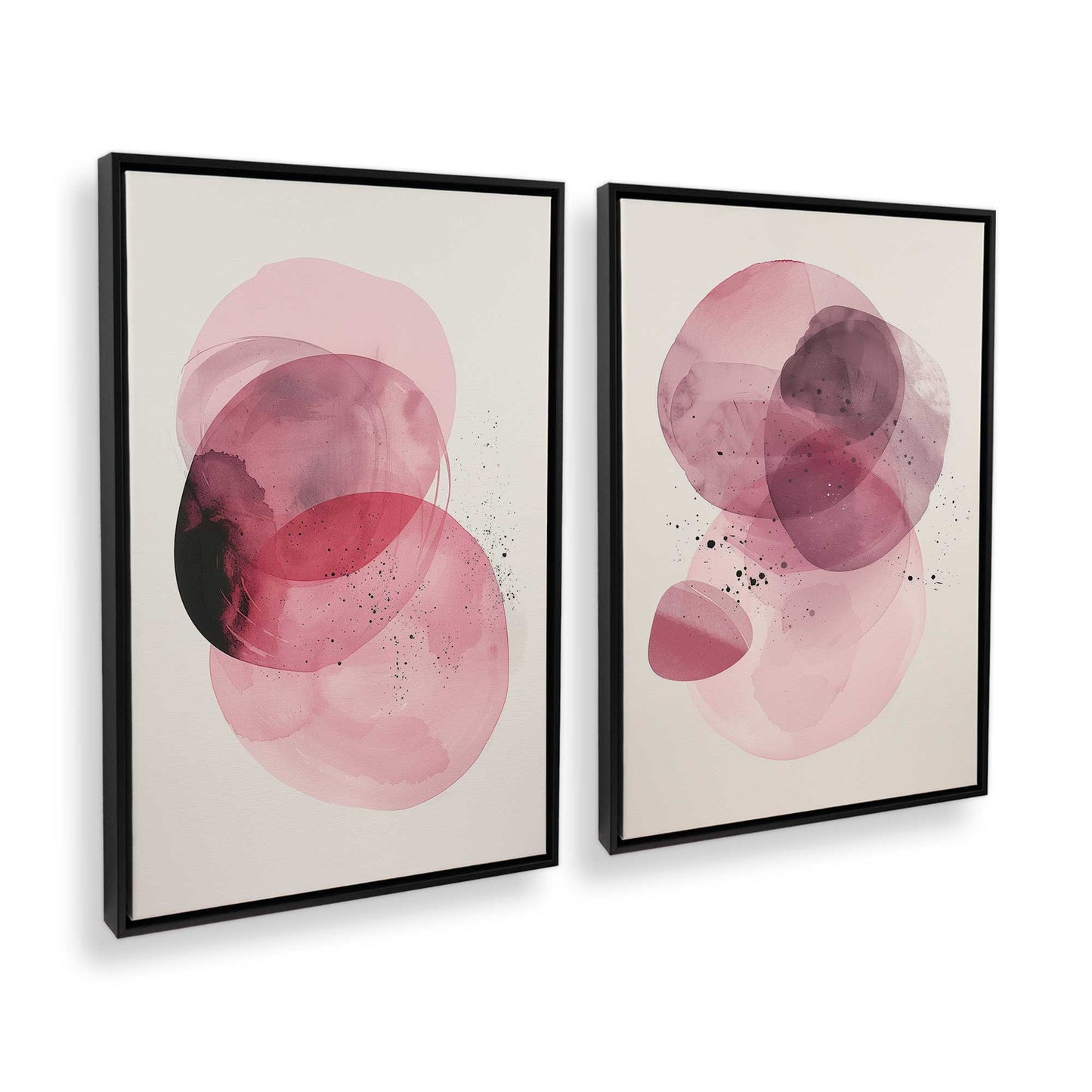 [Color:Satin Black], Picture of art in a Satin Black frame at an angle