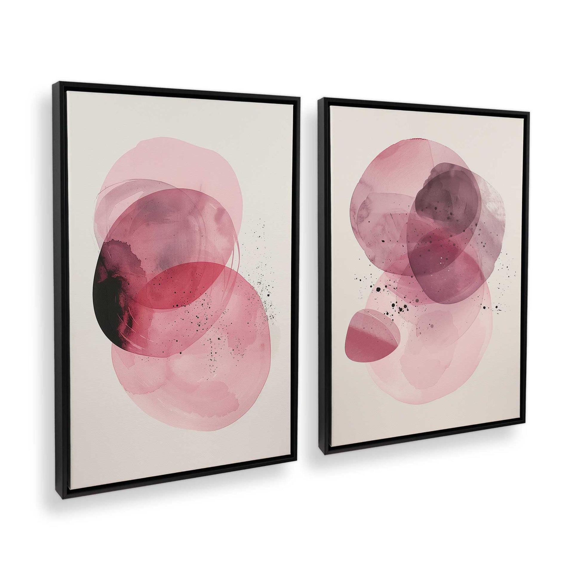 [Color:Satin Black], Picture of art in a Satin Black frame at an angle