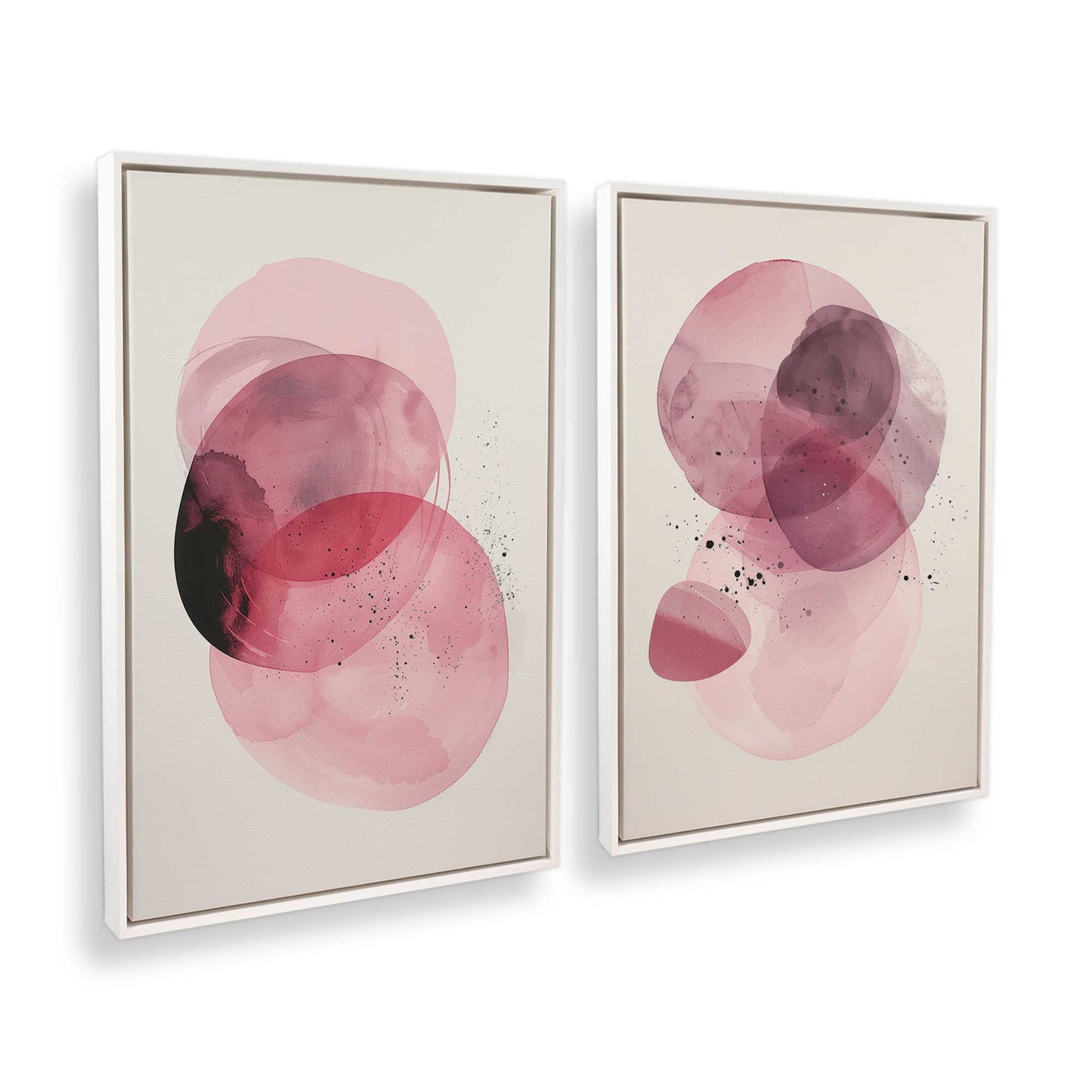 [Color:Opaque White], Picture of art in a White frame at an angle