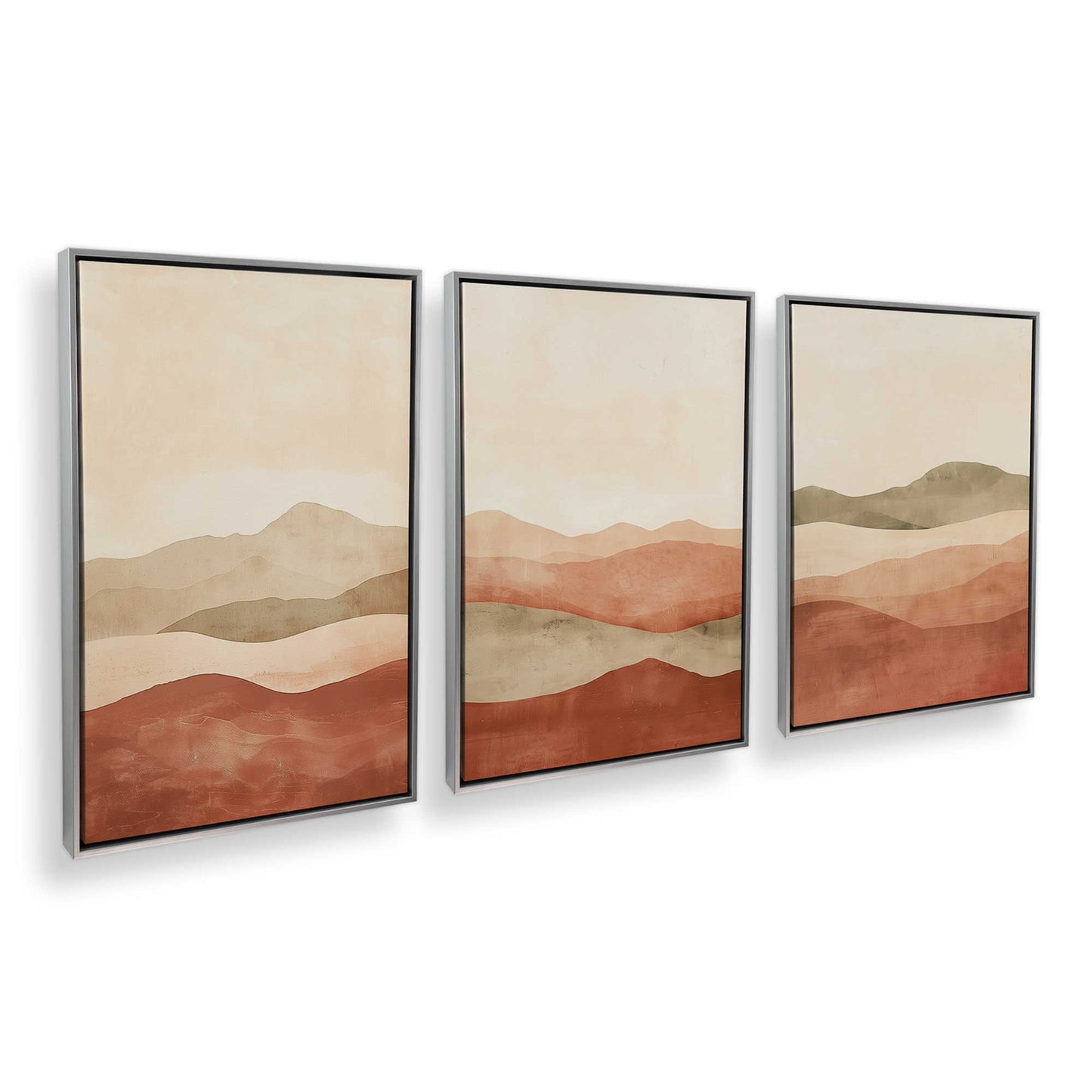 [Color:Polished Chrome], Picture of art in a Polished Chrome frame at an angle