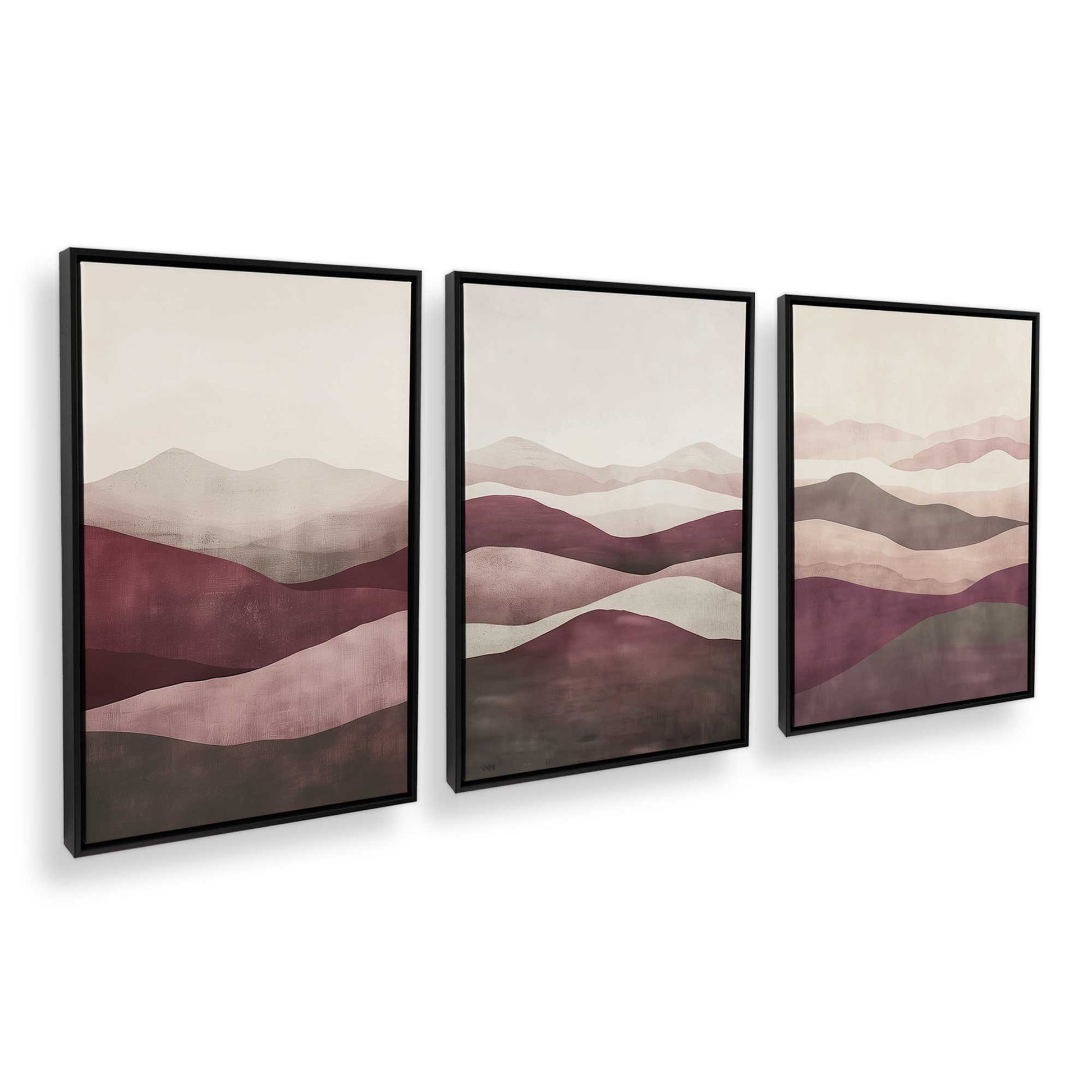 [Color:Satin Black], Picture of art in a Satin Black frame at an angle