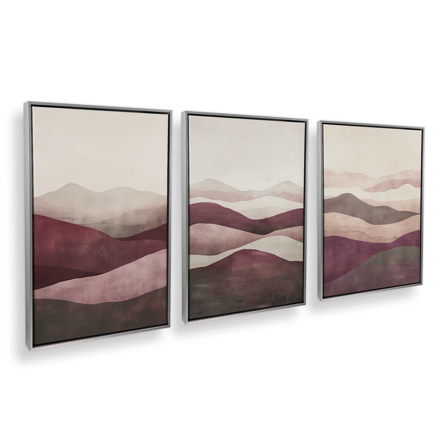 [Color:Polished Chrome], Picture of art in a Polished Chrome frame at an angle