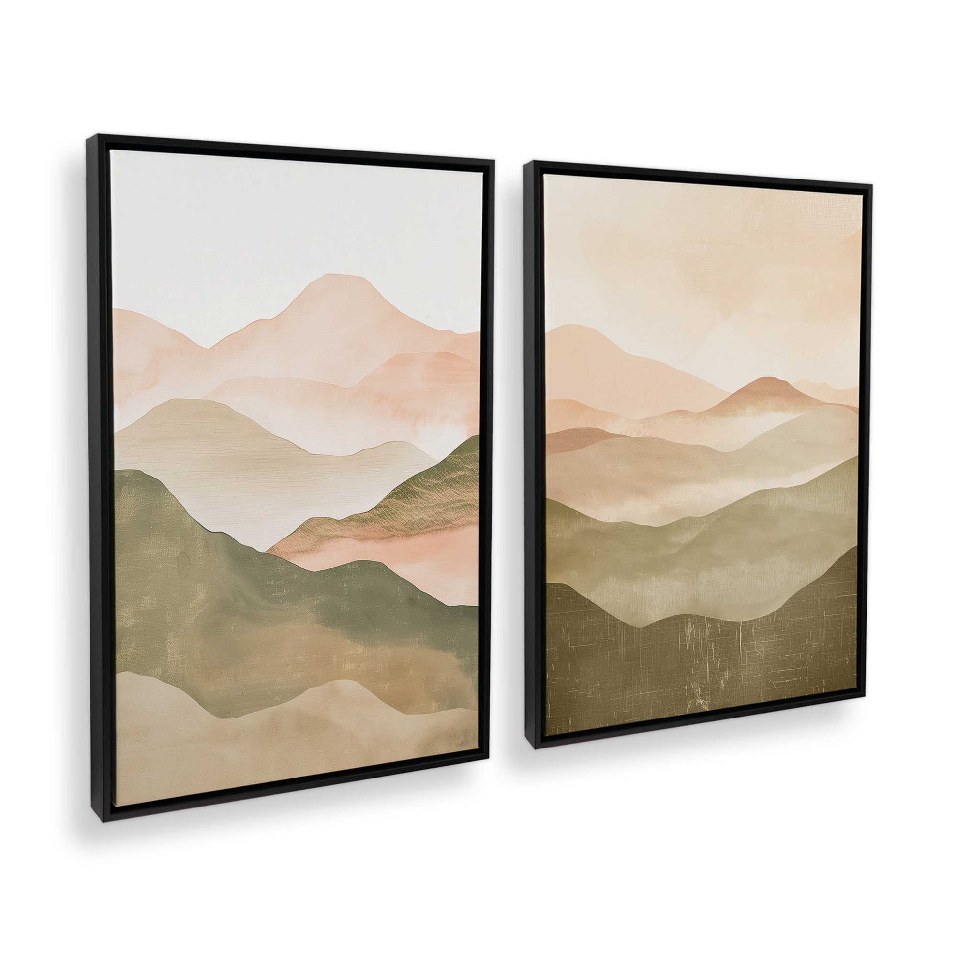 [Color:Satin Black], Picture of art in a Satin Black frame at an angle