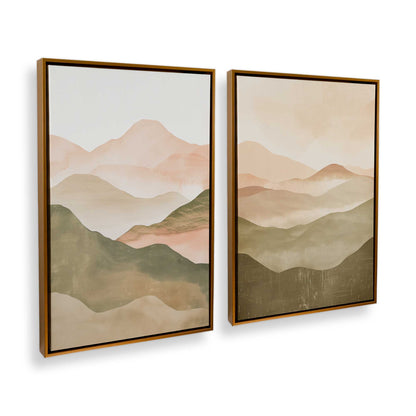 [Color:Polished Gold], Picture of art in a Polished Gold frame at an angle