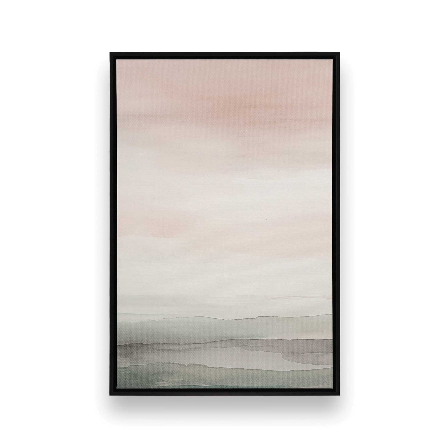 Pink Skies and Calm Seas Canvas Print, Set of 3