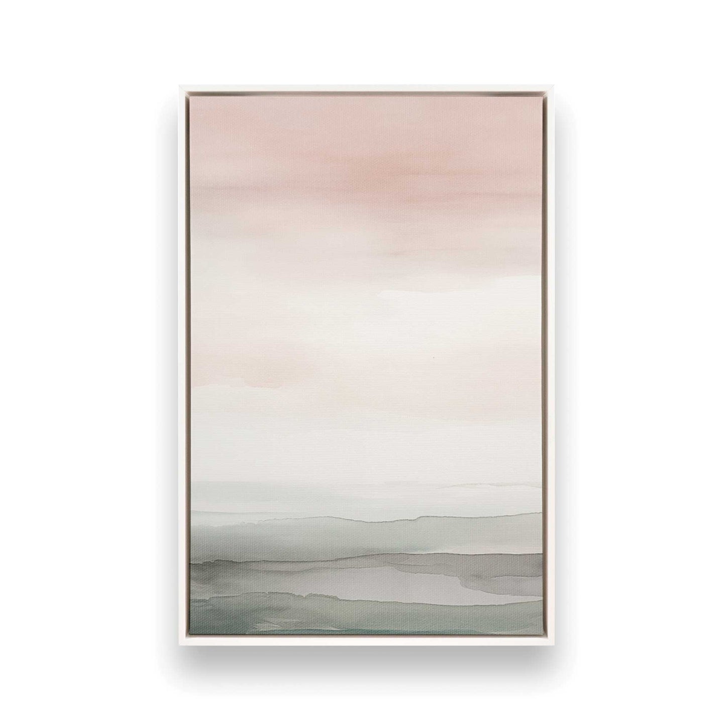 Pink Skies and Calm Seas Canvas Print, Set of 3