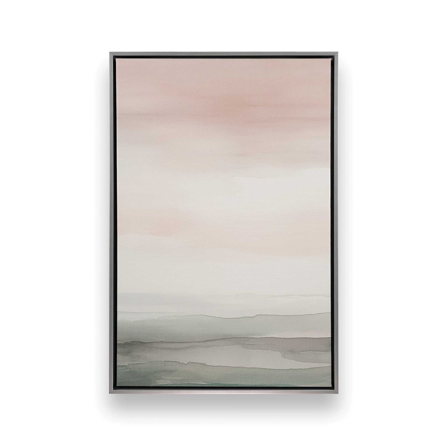 Pink Skies and Calm Seas Canvas Print, Set of 3