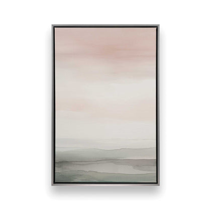 Pink Skies and Calm Seas Canvas Print, Set of 3