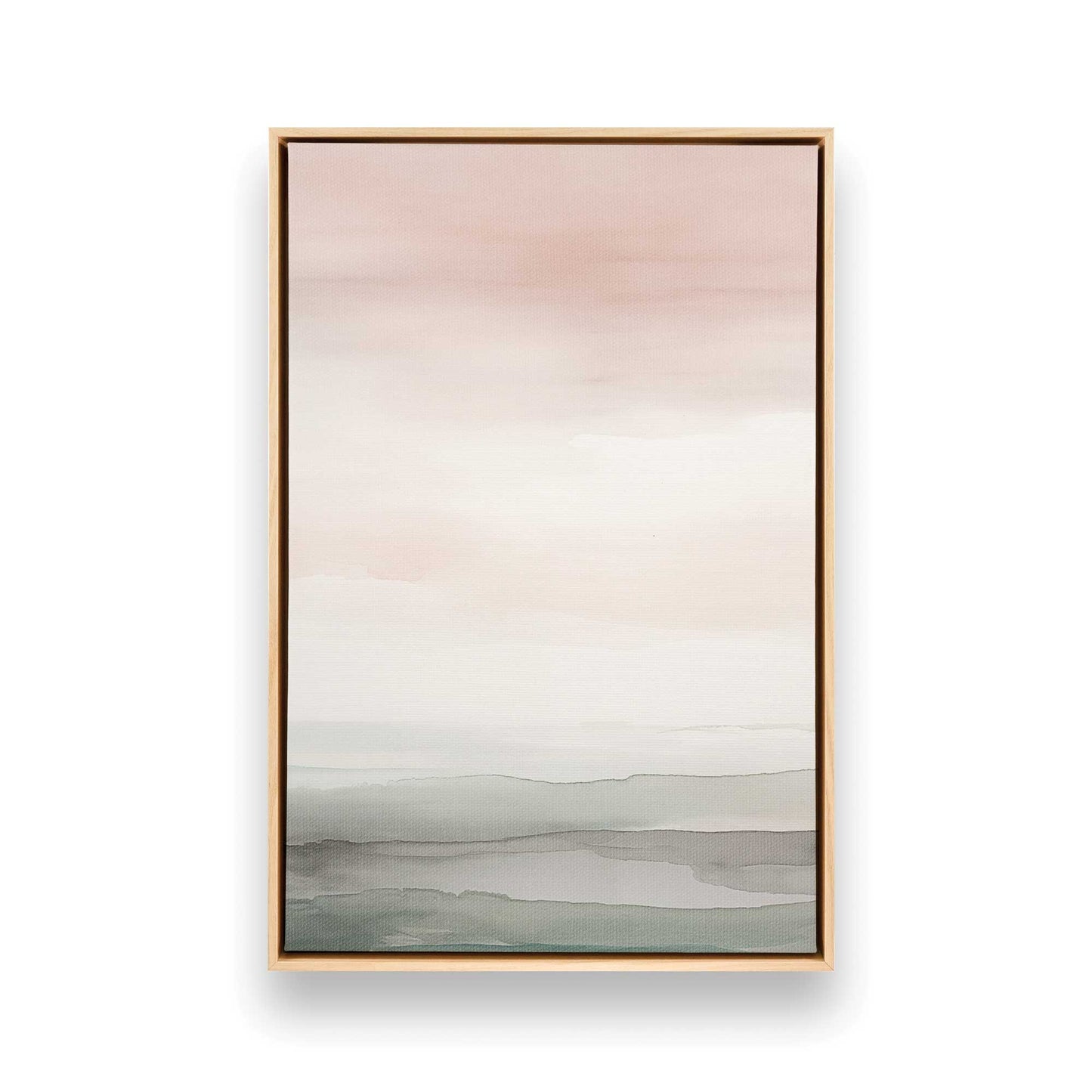Pink Skies and Calm Seas Canvas Print, Set of 3