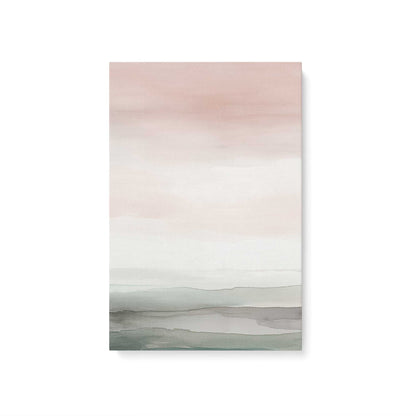 Pink Skies and Calm Seas Canvas Print, Set of 3