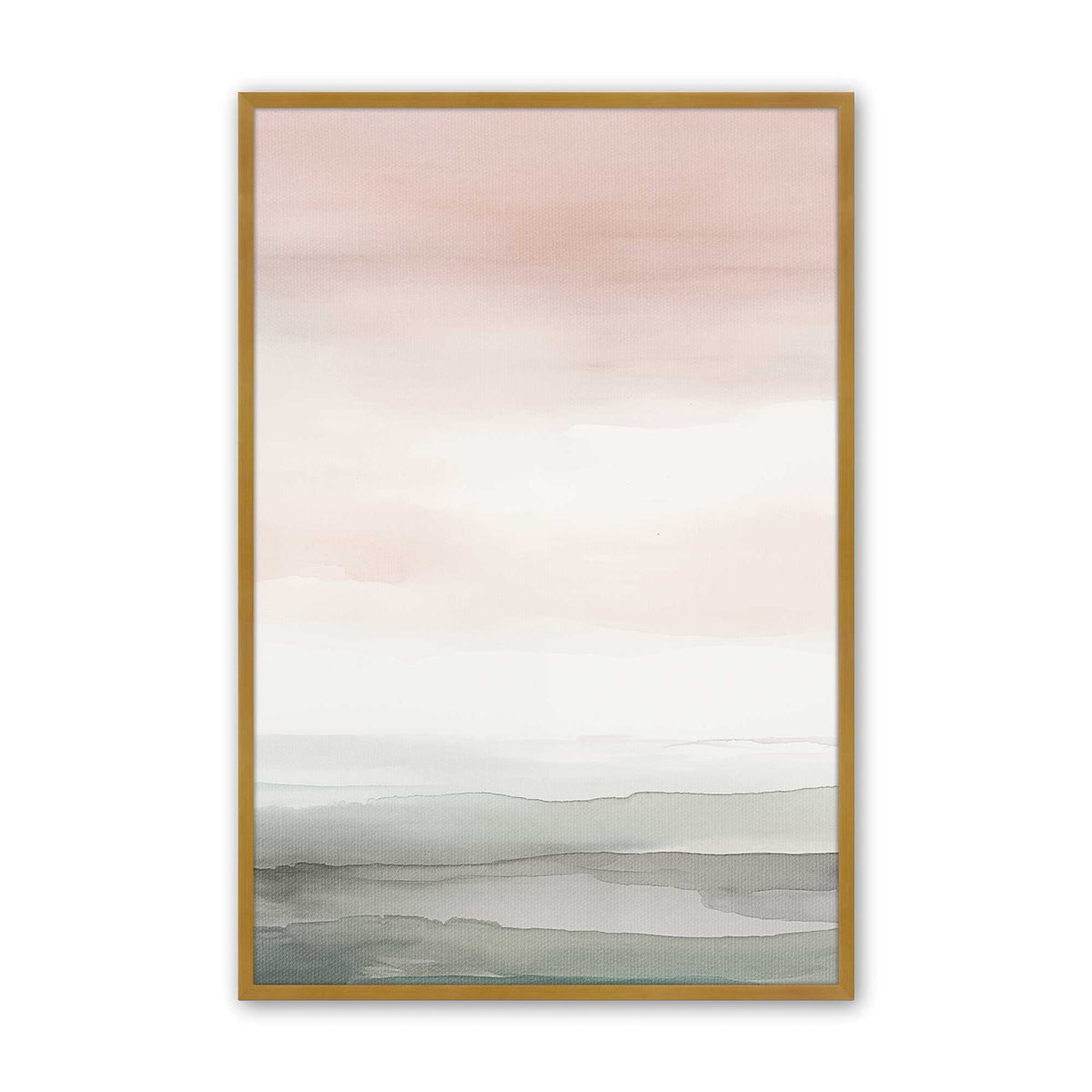 Pink Skies and Calm Seas Art Print, Set of 3
