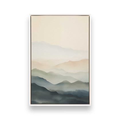 Layers of Quiet Hills Canvas Print, Set of 3