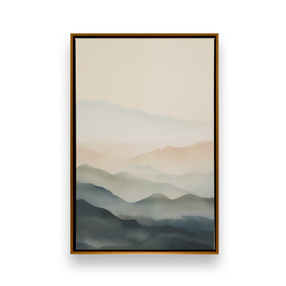 Layers of Quiet Hills Canvas Print, Set of 3