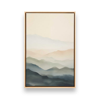 Layers of Quiet Hills Canvas Print, Set of 3