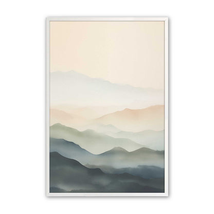 Layers of Quiet Hills Art Print, Set of 3