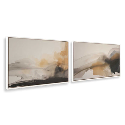 [Color:Opaque White], Picture of art in a White frame at an angle