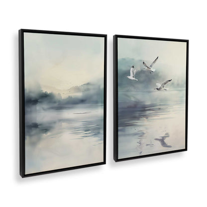 [Color:Satin Black], Picture of art in a Satin Black frame at an angle