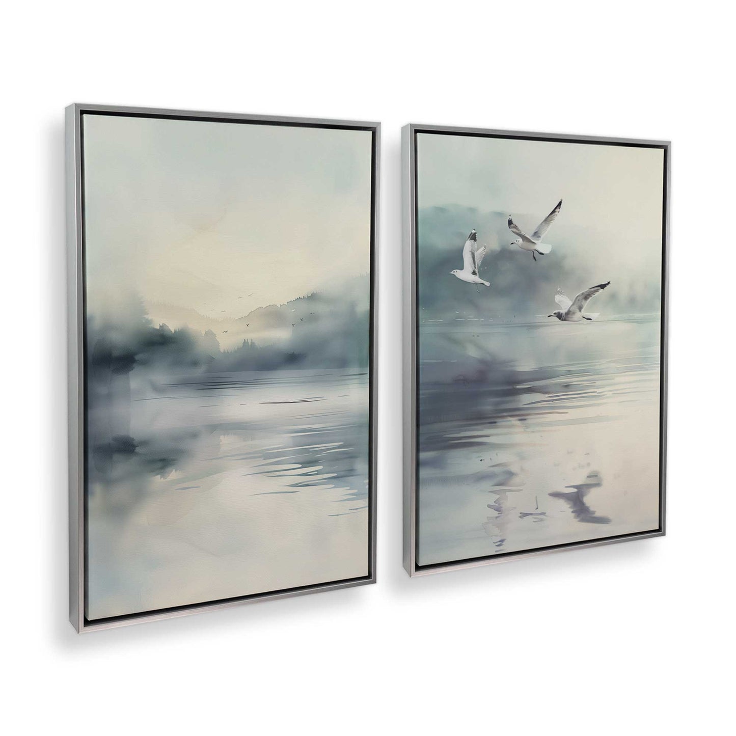 [Color:Polished Chrome], Picture of art in a Polished Chrome frame at an angle