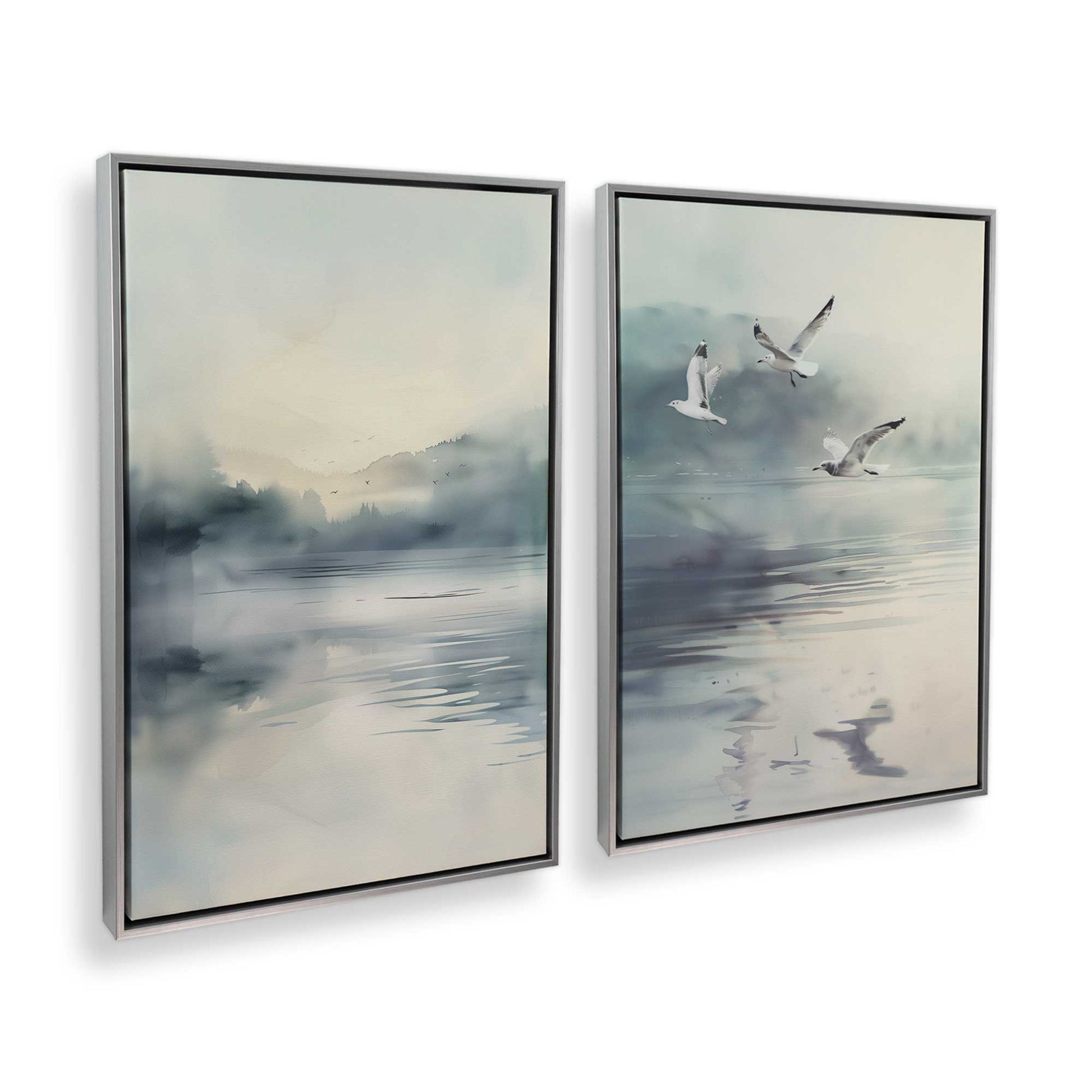 [Color:Polished Chrome], Picture of art in a Polished Chrome frame at an angle