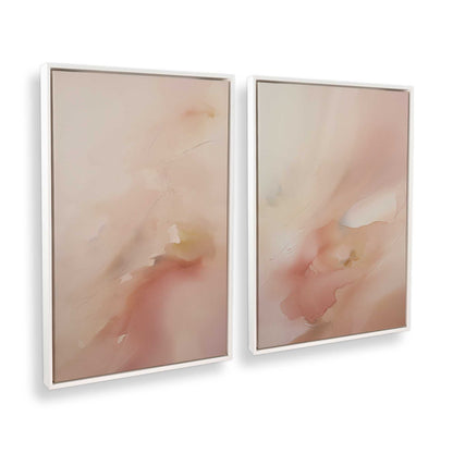 [Color:Opaque White], Picture of art in a White frame at an angle
