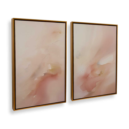 [Color:Polished Gold], Picture of art in a Polished Gold frame at an angle