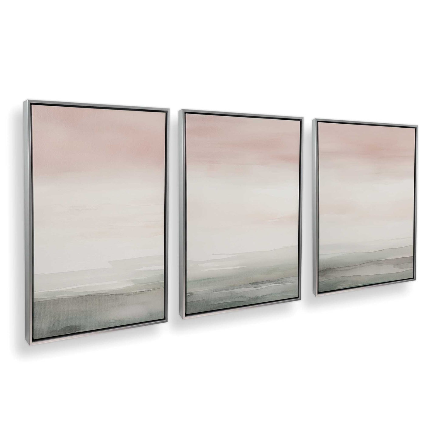 [Color:Polished Chrome], Picture of art in a Polished Chrome frame at an angle