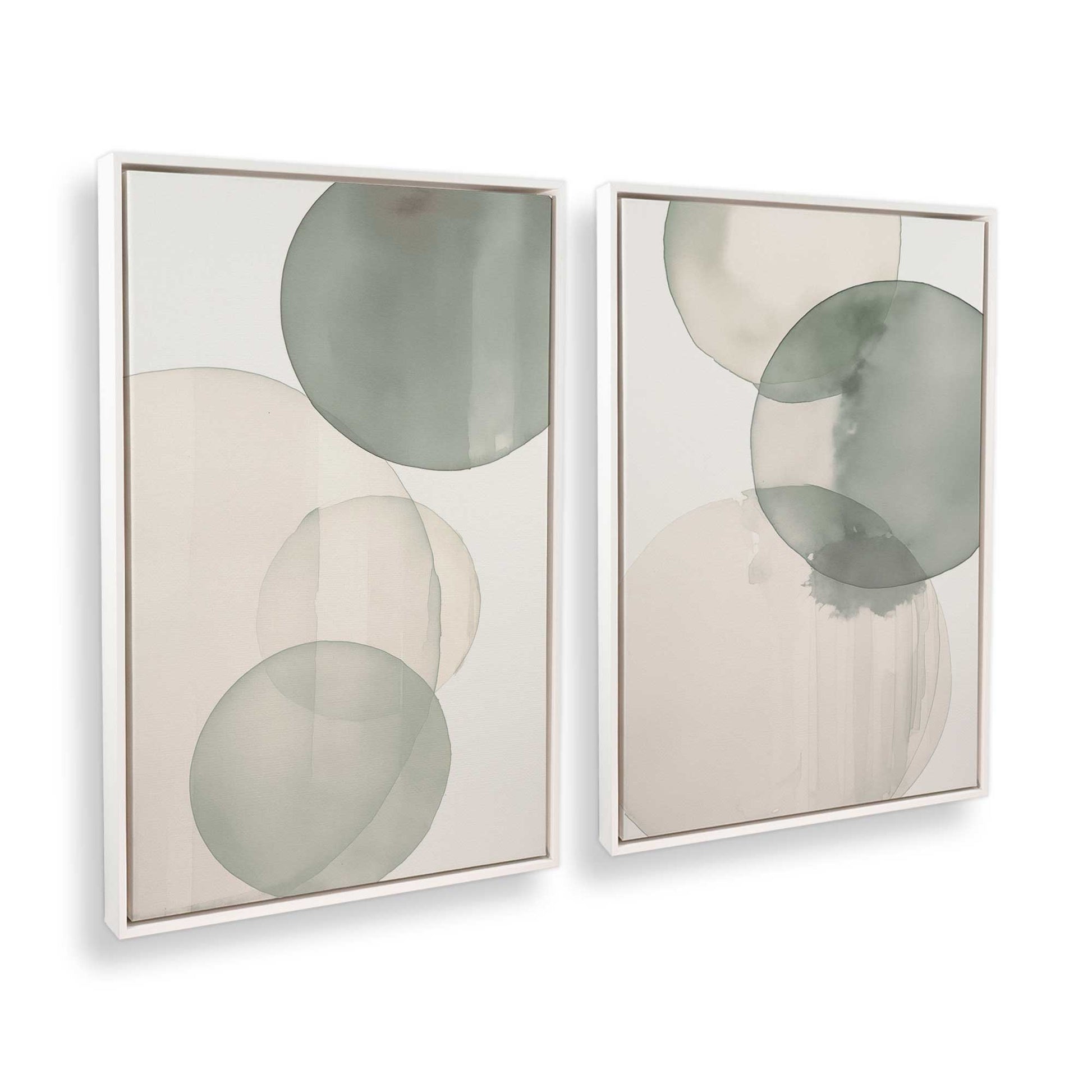 [Color:Opaque White], Picture of art in a White frame at an angle