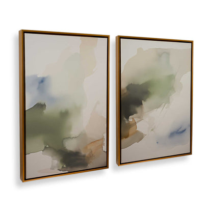 [Color:Polished Gold], Picture of art in a Polished Gold frame at an angle