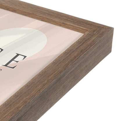 [Color:Walnut], Picture of art in a Walnut frame at an angle