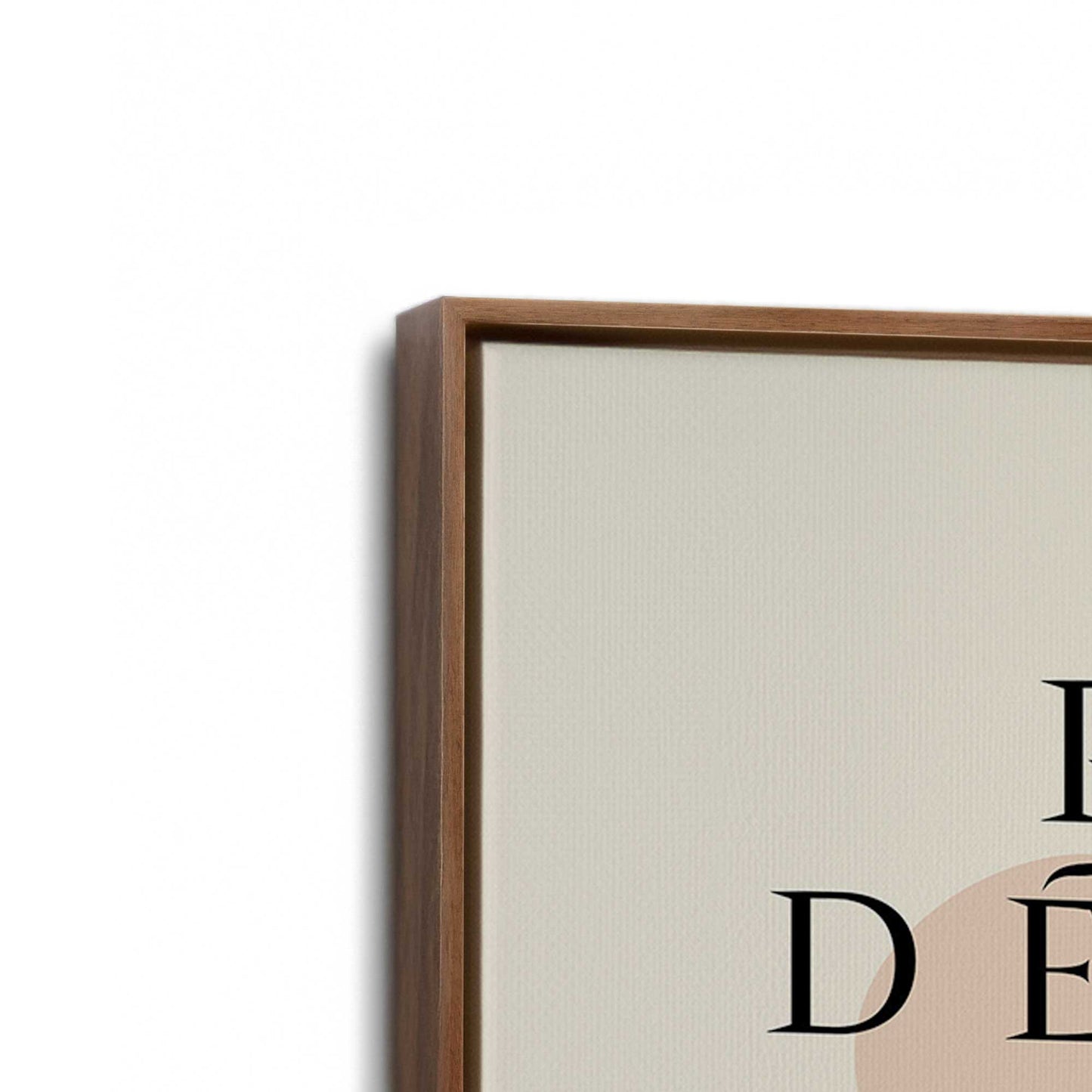[Color:Walnut], Picture of art in a Walnut frame at an angle