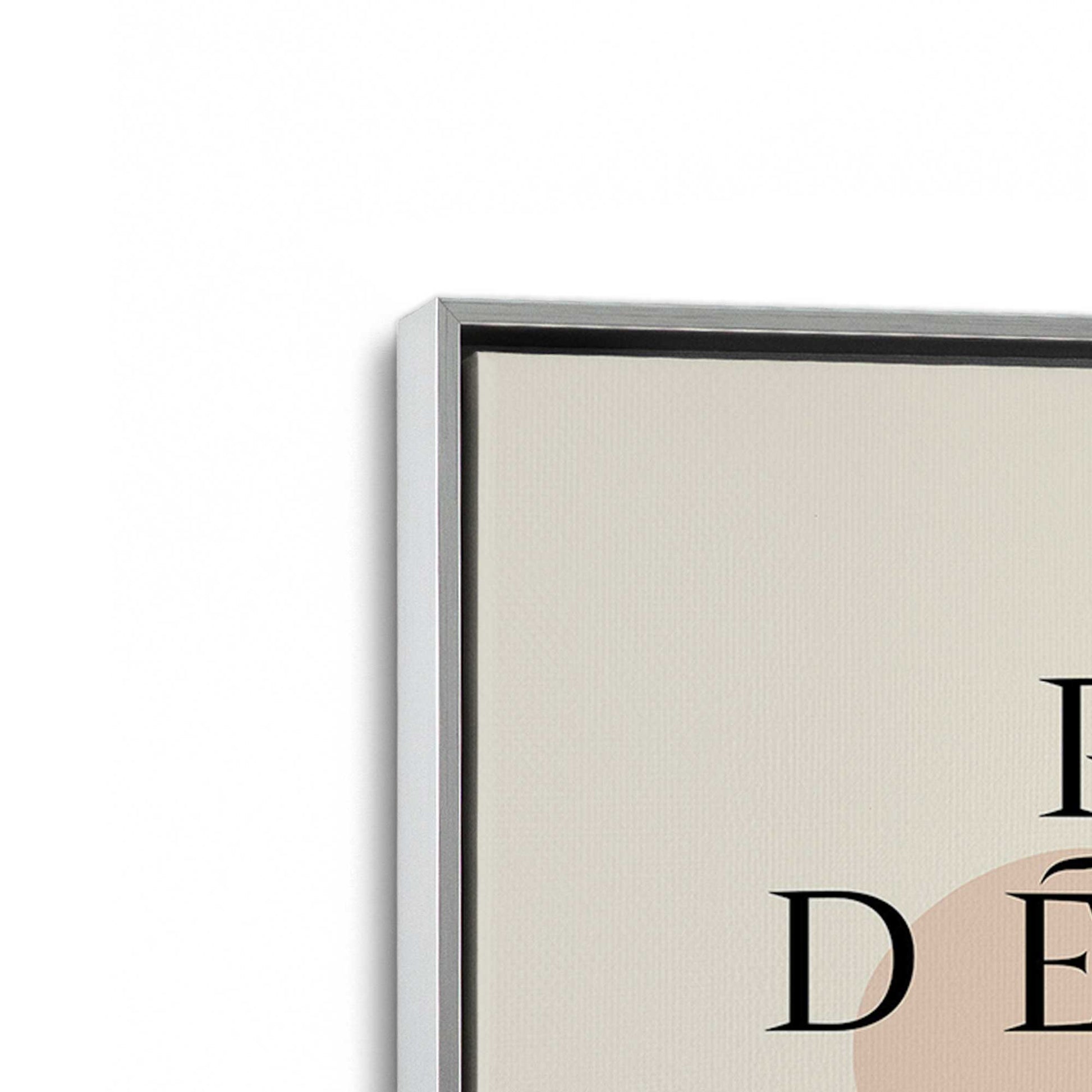[Color:Polished Chrome], Picture of art in a Polished Chrome frame at an angle