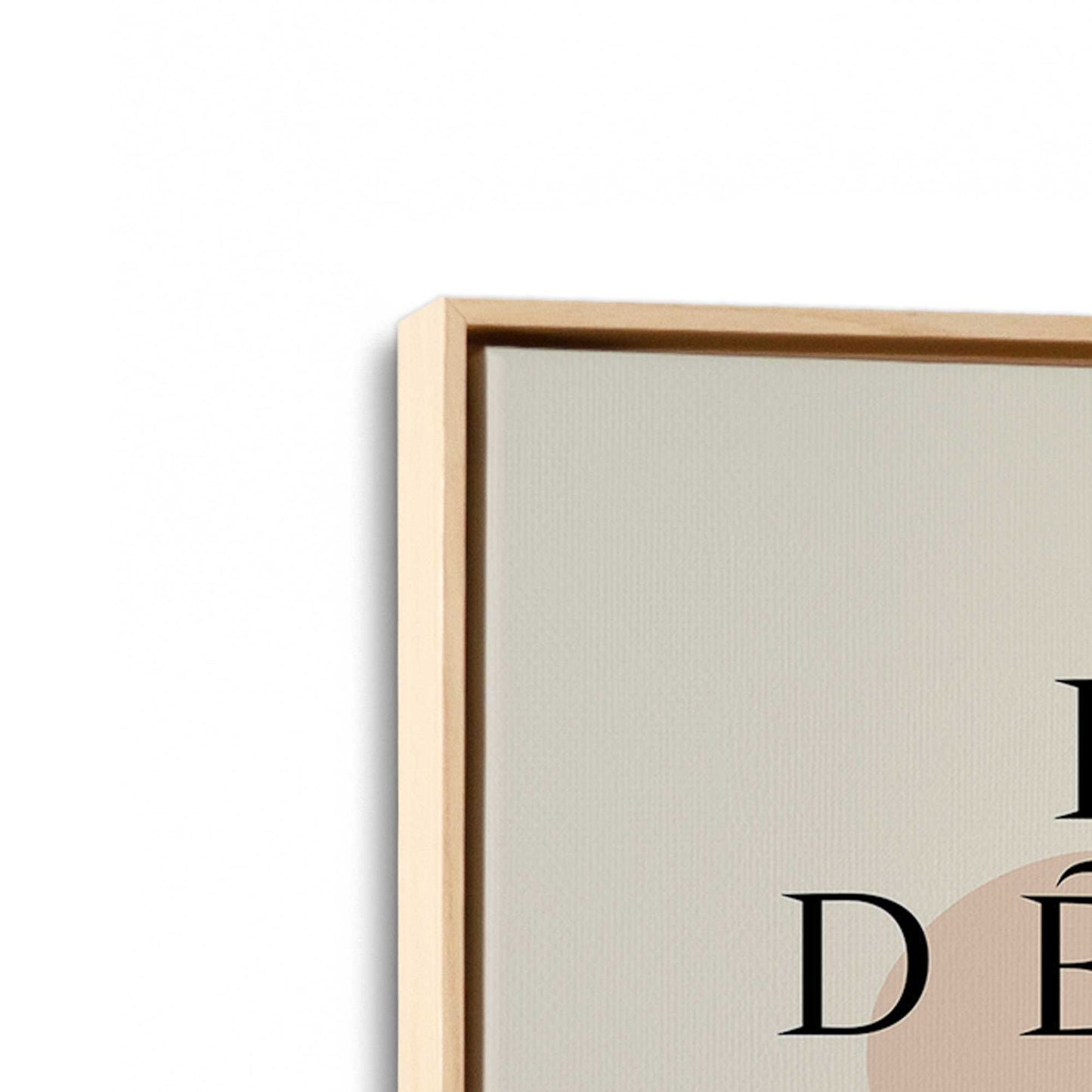 [Color:American Maple], Picture of art in a American Maple frame at an angle
