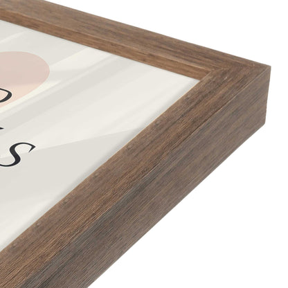 [Color:Walnut], Picture of art in a Walnut frame at an angle