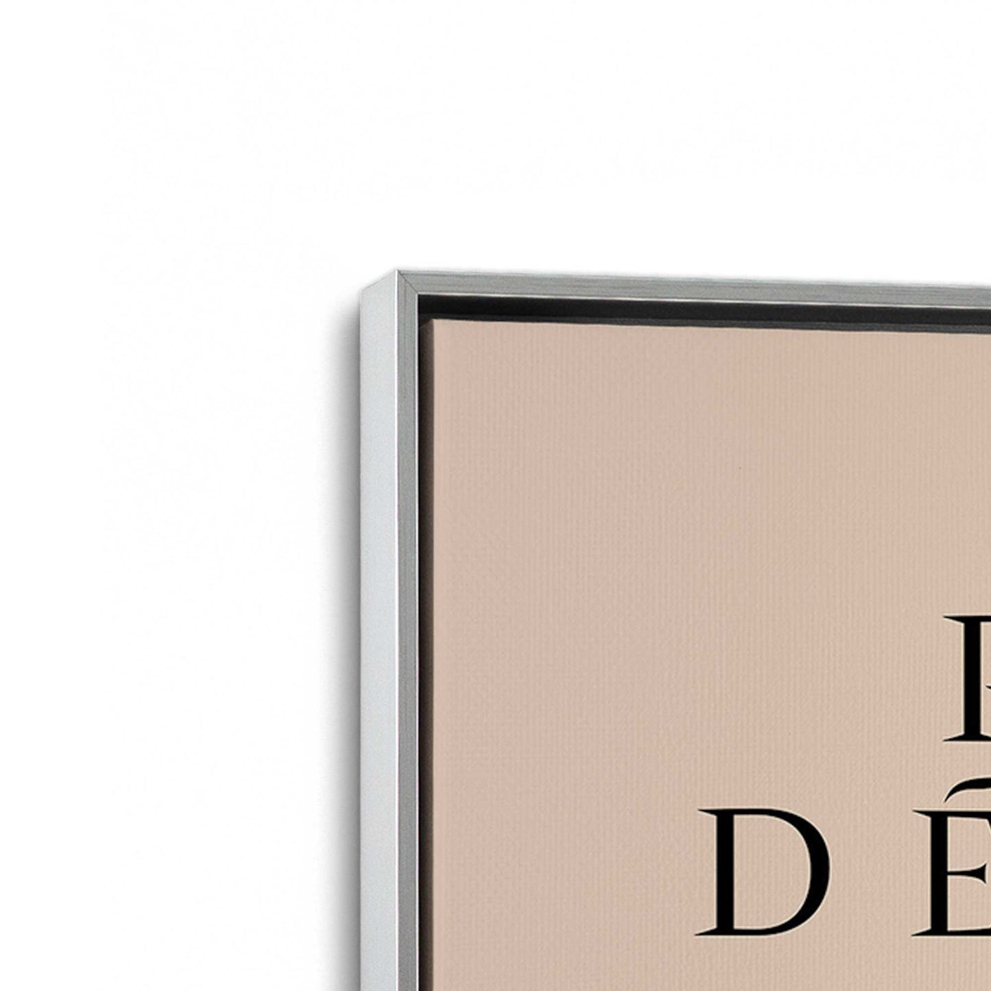 [Color:Polished Chrome], Picture of art in a Polished Chrome frame at an angle