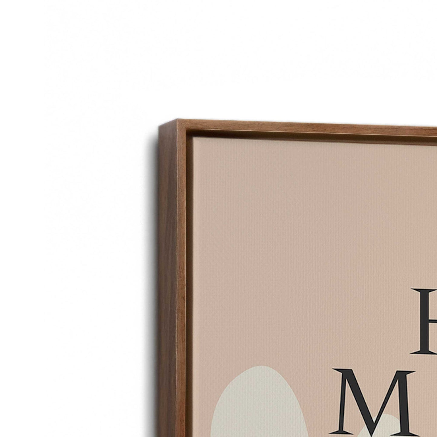 [Color:Walnut], Picture of art in a Walnut frame at an angle