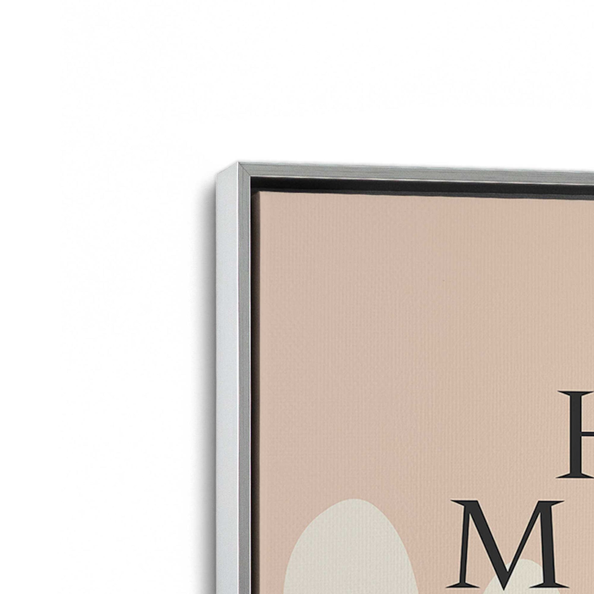 [Color:Polished Chrome], Picture of art in a Polished Chrome frame at an angle