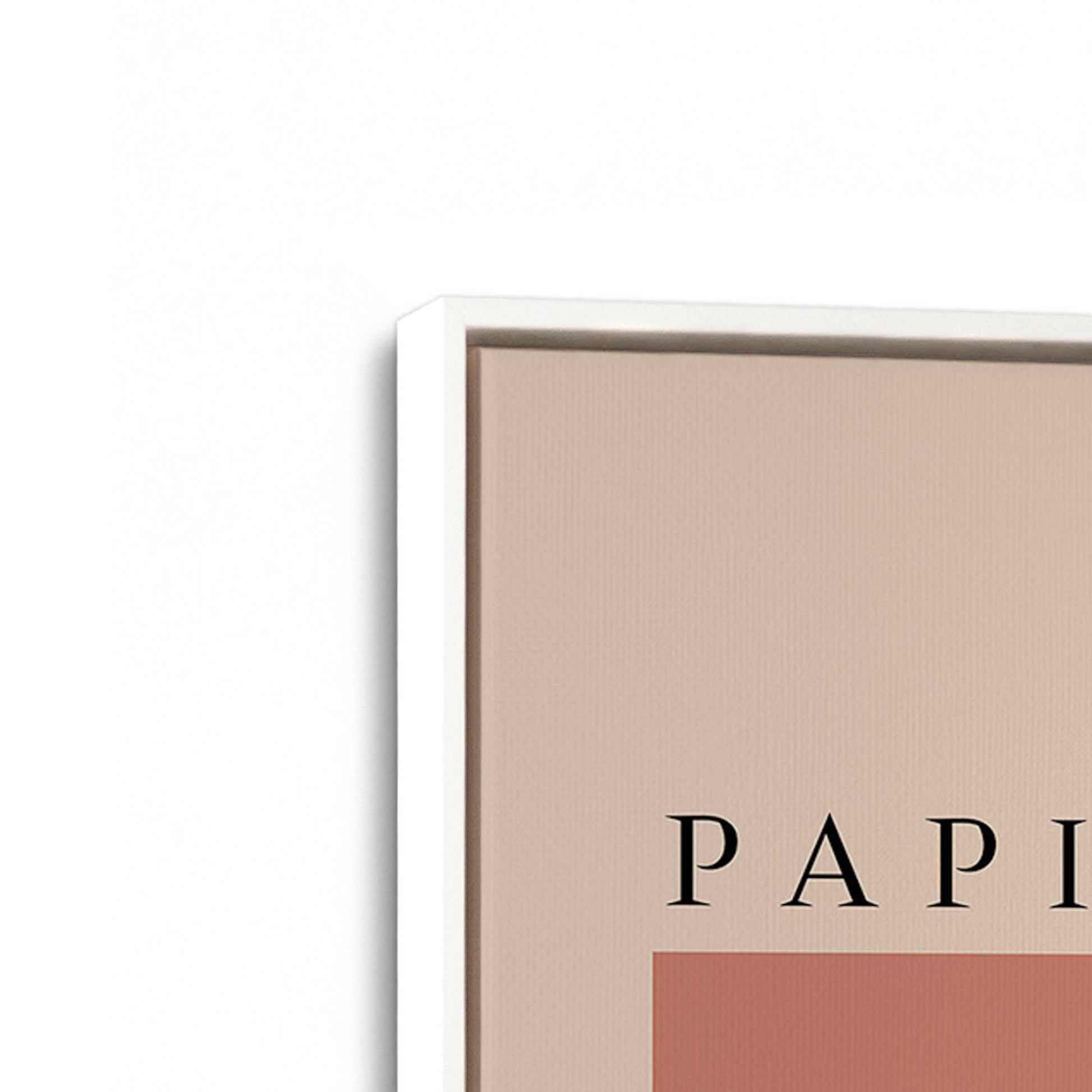 [Color:Opaque White], Picture of art in a White frame at an angle