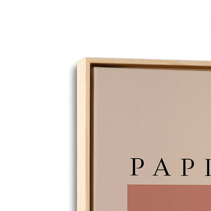 [Color:American Maple], Picture of art in a American Maple frame at an angle