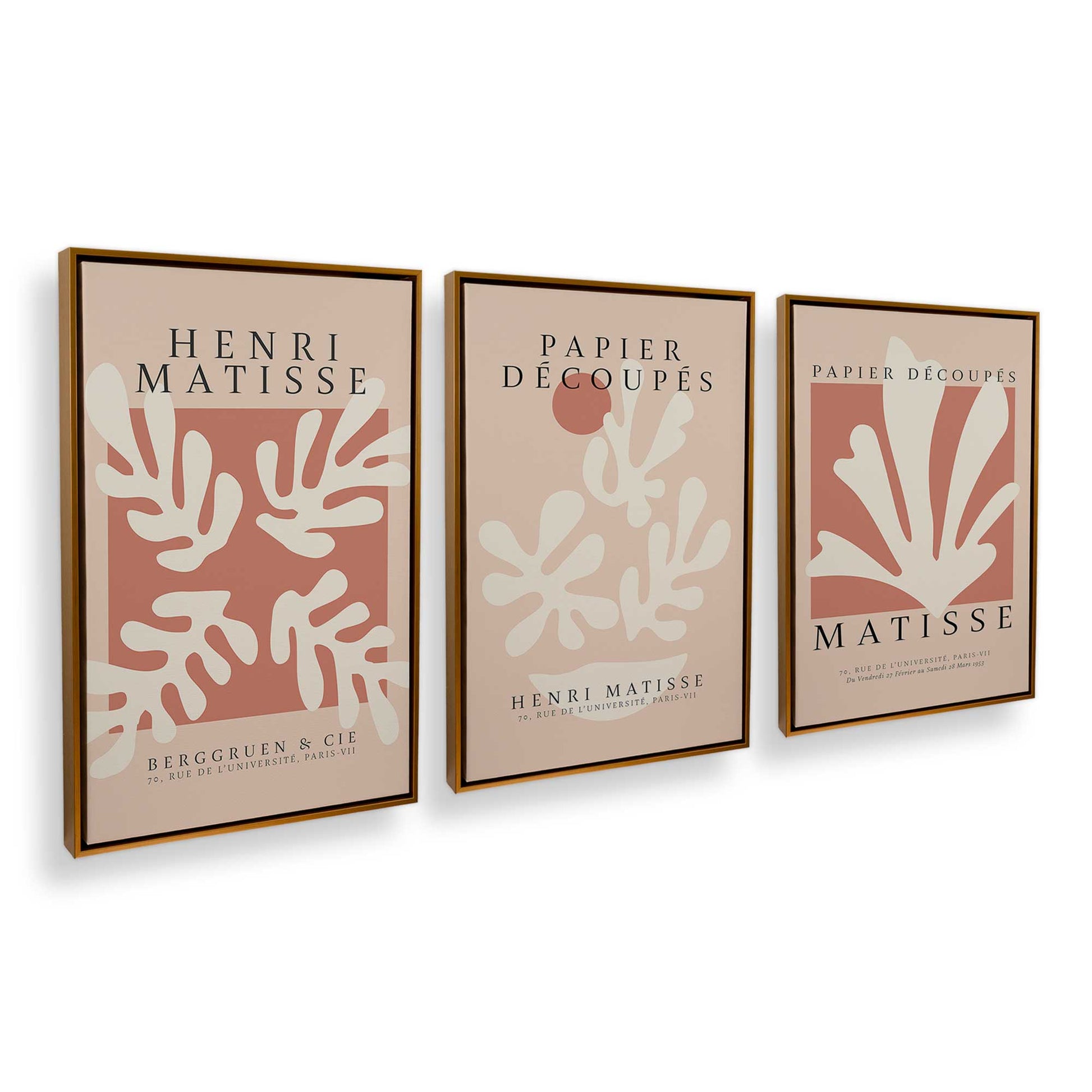 [Color:Polished Gold], Picture of art in a Polished Gold frame at an angle