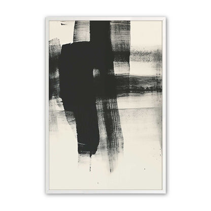 Bold Black Abstract Trio Art Print, Set of 3