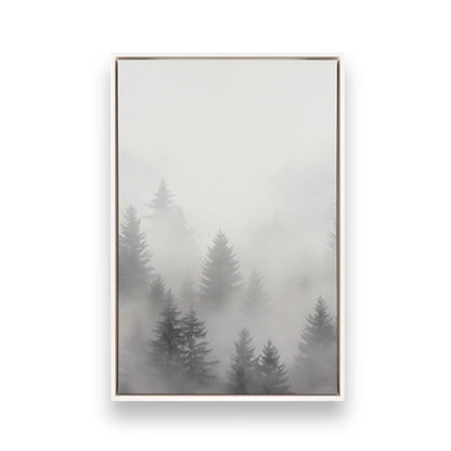 Winter Forest Fog Canvas Print, Set of 3